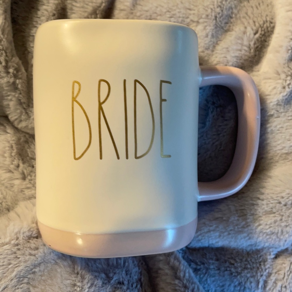 Rae Dunn “Bride” Ceramic Mug two tone gold letters